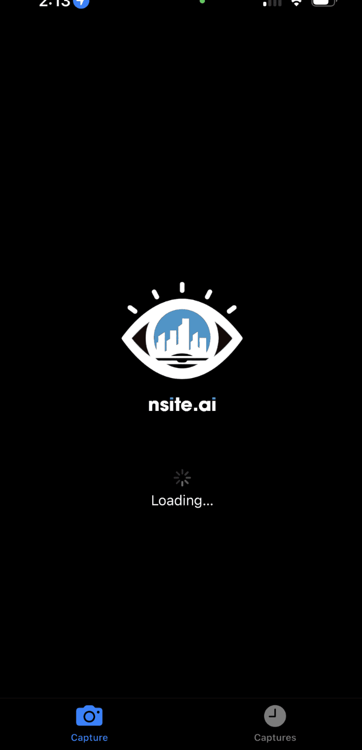 Nsite.ai app loading screen